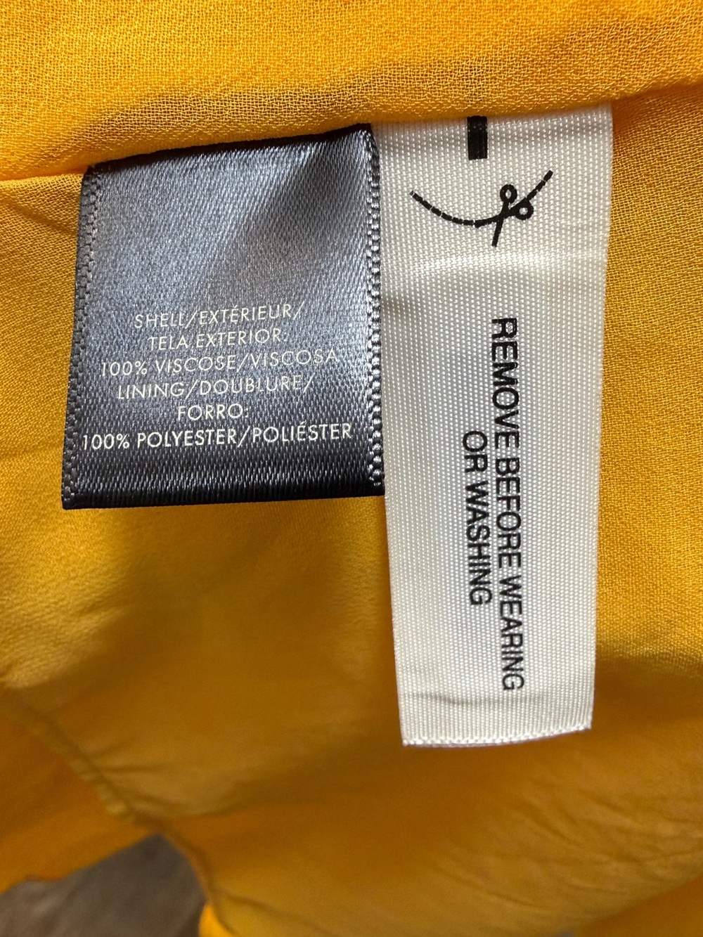 NWOT Ann Taylor Yellow Viscose Wrap Midi Dress Flutter Sleeve Size 0 Boho Luxe - Picture 5 of 9